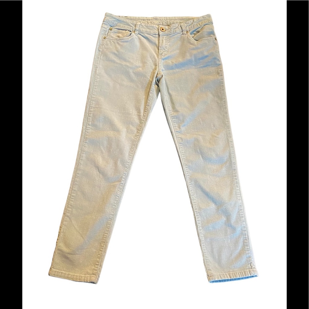 Velvet heart ice blue straight slim fit corduroy size 30